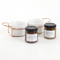 BespritGift Olives Tapenade et bol en céramique Vaisselle Kit d'outils Cuisine Alimentaire Coffret cadeau personnel pour le réchauffement de la maison et les retours Cadeaux
