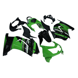 Carenados de motocicleta verdes y negros para <span class=keywords><strong>Kawasaki</strong></span> EX250 <span class=keywords><strong>Ninja</strong></span> <span class=keywords><strong>250R</strong></span> 2008 09 10 11 <span class=keywords><strong>2012</strong></span> - Product Image 1