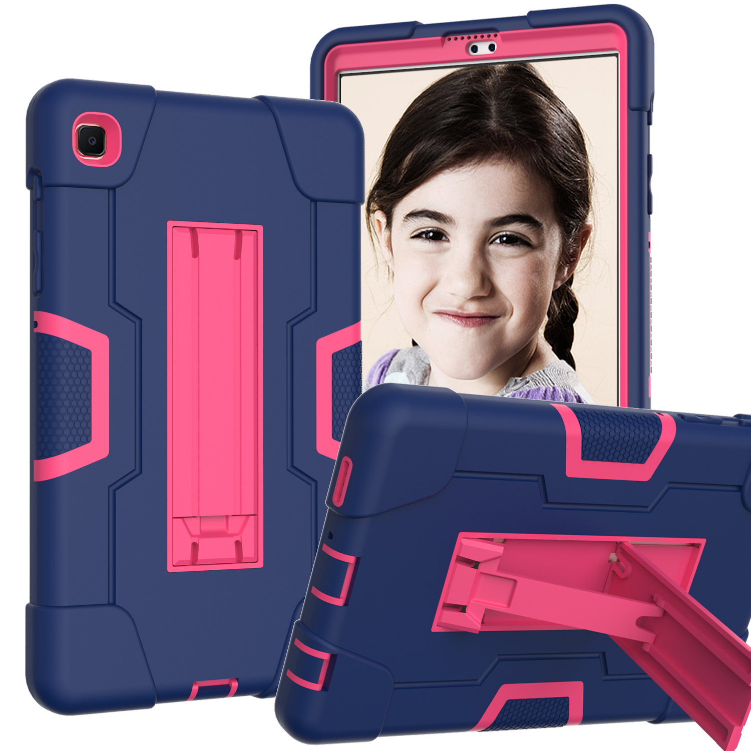 Blu Navy + Rosso Rosa