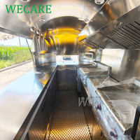WECARE Chariots de restauration, Foodtruck, Voiture de restauration, Chariot à limonade, Chariot à hot-dogs, Chariot à café, Camion à pizza, Restaurant mobile, Remorque de restauration rapide entièrement équipée