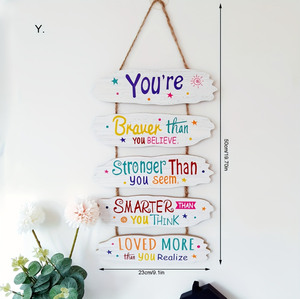 Girl <strong>Room</strong> <strong>Decor</strong> Aesthetic Art Wall Hanging Sign Inspiring Colorful <strong>Rainbow</strong> Wooden Decoration for Kids Teens Nursery Dorm <strong>Decor</strong> - Product Image 6