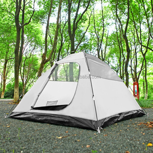 <span class=keywords><strong>Tente</strong></span> de camping imperméable à double couche avec <span class=keywords><strong>tunnel</strong></span> extensible et poteaux en fibre de verre pour 2 à <span class=keywords><strong>3</strong></span> <span class=keywords><strong>personnes</strong></span>, idéale pour les loisirs en plein air - Offre spéciale - Product Image 4