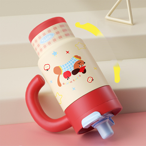 Nuevo Vaso Térmico de Doble Bebida de Diseño Superior, Termo de Acero Inoxidable 316, Asa Portátil Apta para Automóvil con Pajita, Vaso para Automóvil - Product Image 4