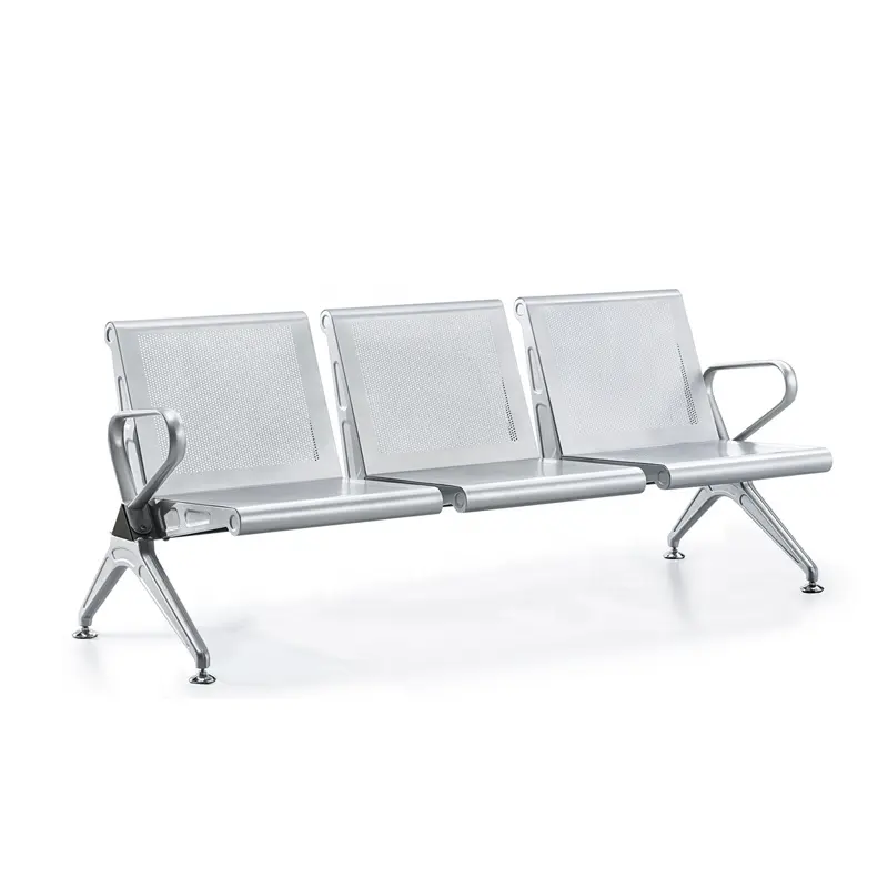 Fabrika doğrudan satış tıbbi Metal mobilya 3 4 5 kişilik eşlik sandalye bekleme koltuğu hastane havaalanı ofis binası
