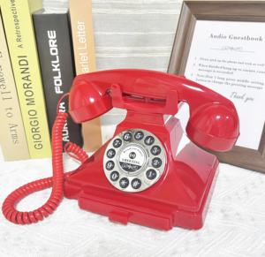 Filaire <span class=keywords><strong>Simple</strong></span> Mariage Rouge Spin Compact <span class=keywords><strong>Simple</strong></span> Premium Téléphone <span class=keywords><strong>Audio</strong></span> <span class=keywords><strong>Livre</strong></span> d'or Messages de mariage Vintage <span class=keywords><strong>Audio</strong></span> <span class=keywords><strong>livre</strong></span> d'or - Product Image 6