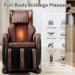 Affordable Luxury 3D Shiatsu <b>Zero</b> <b>Gravity</b> <b>Chair</b> Heating PU Leather Recliner for Home Everyday Use K15 Vending - Product Image 3