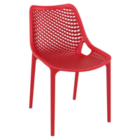 Sillas Apilables de Plástico PP para Terraza y Patio, Estilo Nórdico Moderno, Color Negro, para Restaurante y Cafetería, Venta al Por Mayor
