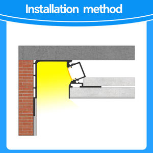 Profilé en aluminium pour éclairage mural LED professionnel, canal LED pour éclairage linéaire architectural extérieur - Product Image 4