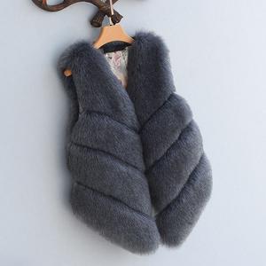 Manteau Long en <span class=keywords><strong>Fausse</strong></span> <span class=keywords><strong>Fourrure</strong></span> pour Femme, Collection Hiver et Automne, <span class=keywords><strong>Gilet</strong></span> en <span class=keywords><strong>Fausse</strong></span> <span class=keywords><strong>Fourrure</strong></span> de Renard - Product Image 4