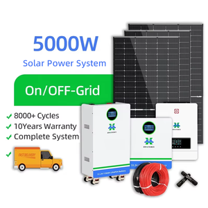 Système d'énergie <span class=keywords><strong>solaire</strong></span> hybride hors réseau 3kW 5kW 10kW 15kW 20kW <span class=keywords><strong>avec</strong></span> panneaux solaires, batterie lithium-ion, <span class=keywords><strong>kit</strong></span> <span class=keywords><strong>solaire</strong></span> complet pour usage domestique - Product Image 1