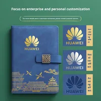 Coffret Cadeau d'Affaires Haut de Gamme Tendance Nationale Créative, Souvenir d'Événement d'Entreprise, Carnet en Cuir avec Boîte Cadeau, Modèle Personnalisé avec Logo, Couverture Rigide