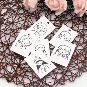 Wholesale 100 Pieces Cute Simple Little Girl <b>Earring</b> Jewelry Packaging & Display Cards 5x7cm Digital Printing Custom Brand DIY - Product Image 3