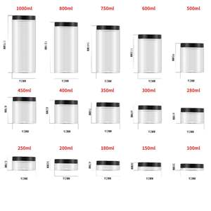 ขวดพลาสติกใสขนาด 92 มม. ปากกว้าง ป้องกันการรั่วซึม ฝาเกลียวอะลูมิเนียม สำหรับครีมบำรุงผิว น้ำยาล้างมือ ผงแป้งฝุ่น  บรรจุภัณฑ์ PP - Product Image 6