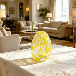 High Quality Heat Resistant Hand Blown Oval Frosted <strong>Glass</strong> Lampshade Suitable Table Floor Dual Use Anti Impact <strong>Glass</strong> Lampshade - Product Image 2