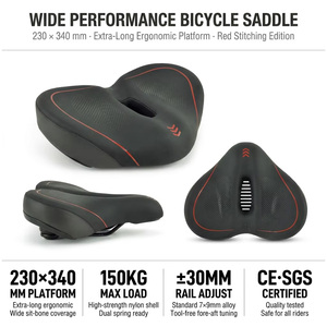 Selle de vélo TXED confortable, longue distance, durable, large, personnalisable, surface lisse, sécurité, unisexe, adultes - Product Image 1
