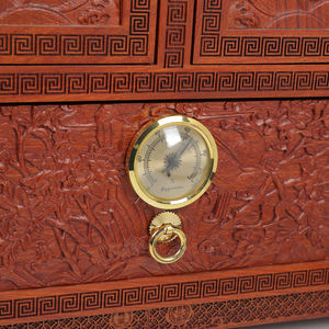 Elegant Luxury Handmade American Style Wooden Cedar <b>Wood</b> Lacquer Finish Travel Cigar Cabinet Humidor with Humidifier Gift Box - Product Image 5