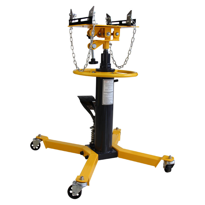 Hydraulic Transmission Jack 360 Swivel Wheel Lift 0.6 Ton 2 Stage Dual Spring For Garage And Workshop