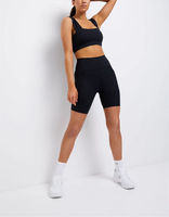 Shorts de sport pour femmes, shorts de course athlétiques, shorts de fitness, shorts de yoga en nylon, ensemble de yoga 2 pièces