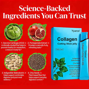 OEM/ODM เจลลี่เมล็ดเจียผสมสารสกัดจากผลส้มแขก ช่วยเร่งการเผาผลาญ ลดน้ำหนัก ผิวขาวใส คอลลาเจน บำรุงผิว ลดสัดส่วน - Product Image 3