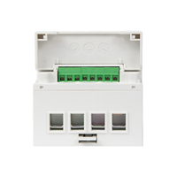 Medidor de Energía Trifásico de 4 Hilos CHINT DTSU666 para Riel DIN con CT 380V RS485, Medidor de kWh con Lectura Remota para Uso Industrial, Comercial y Fotovoltaico