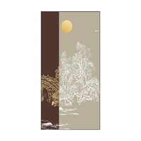 Peinture décorative haut de gamme en relief 3D UV, texture tridimensionnelle, toile huilée, art mural pour hôtel avec cadre en alliage d'aluminium