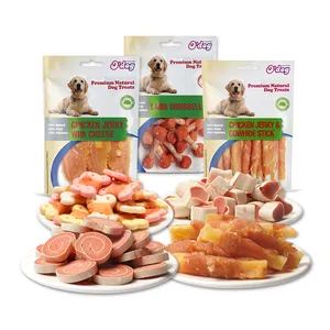 Fabriek Groothandel Huisdier Snacks Kip Konijn Eend Lam Gedroogde Hondenvoer Natuurlijke Hond Traktaties