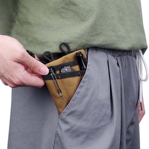 Tas pinggang taktis luar ruangan pria, dompet olahraga saku ritsleting Molle tahan lama dengan tempat kartu dompet uang koin - Product Image 3