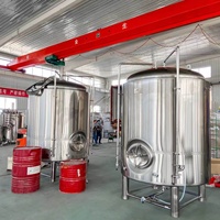 Cuve de fermentation 500L en acier inoxydable 304 avec système de contrôle PID et enveloppe de refroidissement alvéolée pour équipement de brassage de bière en promotion