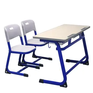 학교 가구 2 인용 책상과 의자 편안한 대학 DT-601