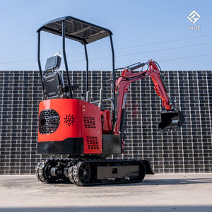 Мини-экскаватор на гусеничном ходу, 1 тонна, гидравлический, с пилотным управлением, бесплатная доставка, подходит для узких местностей и частных ферм - Product Image 5