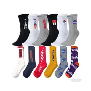 Stock Socks FY-N299 Custom Bulk Low Moq Name Brand Socks Stocklot Zhejiang Datang Socks