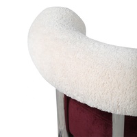 Fauteuils d'appoint modernes et créatifs, fauteuil simple en sherpa de luxe, fauteuil de salon pour la maison et l'hôtel
