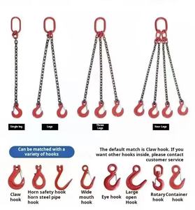 Fune in acciaio legato SCIC, catena per trasportatore, perno cavo, finitura liscia, maglie saldate, G80 6mm standard con gancio - Product Image 6