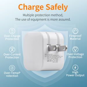 20W GaN PD ChargerสนับสนุนประเภทC 20W Chargerพอร์ตUSBคู่A AdaptersสําหรับiPhone 13 12 Pro Max 11 Mini <span class=keywords><strong>8</strong></span> Plus - Product Image 6