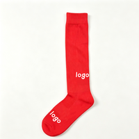 Chaussettes de compression tricotées mi-hautes avec logo personnalisé, unisexes, en nylon de haute qualité, séchage rapide, pour jeunes, football, sport