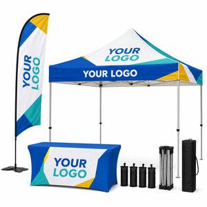 Carpas Plegables Impresas Personalizadas, Carpas de Aluminio para Eventos al Aire Libre de 3x3 10x10, Gazebo, Toldo, Carpa para Ferias Comerciales - Product Image 1