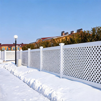 Clôture décorative à treillis complet avec design à grille intégrale pour la décoration des pelouses, des allées, des piscines et de toutes les zones extérieures