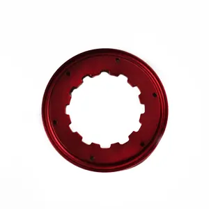 Servizi di fabbricazione personalizzati OEM parte di tornitura cnc in alluminio componente bici in lega di alluminio anodizzato colore rosso cnc