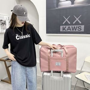 Bolsa de Viaje Plegable Ultraligera, Bolsa de Lona Impermeable de Gran Capacidad, Bolsa de Viaje y Gimnasio Portátil para Fin de Semana - Product Image 4