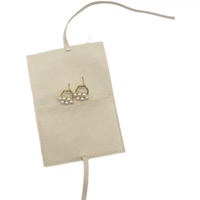 Sac à poussière microfibre Flip-Top personnalisé pour bijoux avec cordon de serrage Emballage textile