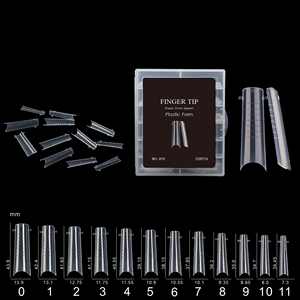 120 Uds. Moldes Duales Franceses para Uñas, Guías de Media Cobertura, Molde de Extensión Rápida de Gel, Puntas de Uñas Postizas - Product Image 3