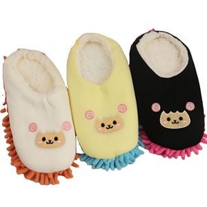 One Pair Hot Sale <strong>Microfiber</strong> Slippers Chenille Indoor Floor Dust <strong>Mopping</strong> Slippers for Home Kitchen Bedroom Office Cleaning - Product Image 1