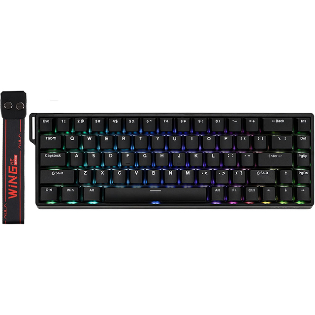 AULA WIN68 HE Standard Wired Mechanical Gaming Keyboard 60% Hall Effect Magnetic Switch Rapid Trigger Mode Adjustable Actuation