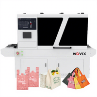 Impresora Digital UV Automática de Alta Velocidad NOVIX para Bolsas de Plástico, Impresión de una Sola Pasada para Bolsas de Tela No Tejida y Desechables