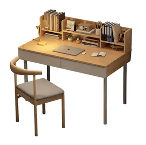 Ev veya öğrenci kullanımı için basit beyaz bilgisayar masası kiralama evleri için yazı masası
