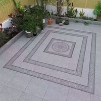 Dalles de granit noir sésame, finition polie, pour une utilisation extérieure moderne et minimaliste, qualité supérieure