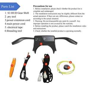 มาตรวัดความเร็วรถยนต์ Navihua พร้อมระบบ Carplay คันเกียร์พร้อมไฟเลี้ยว คันปัดน้ำฝน คันเกียร์ สำหรับ Tesla S3 HUD - Product Image 5