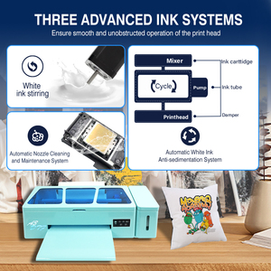 เครื่องพิมพ์หมึกพิกเมนต์ดิจิตอลแบบพกพาเครื่องพิมพ์ผ้า A3ผ้า DTF <span class=keywords><strong>A2</strong></span>อัตโนมัติขนาดใหญ่แบบกดกันน้ำ - Product Image 4
