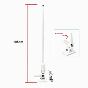 High Performance VHF 156-163MHz Marine Antenna 3.5dBi Boat Antenna with <b>Bracket</b> for Marine Radio - Product Image 1