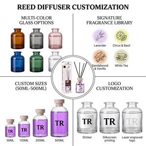 Sleek Private Label <b>Reed</b> <b>Diffuser</b> Aesthetic Gifting <b>For</b> Minimalist Interior Decor Custom Design Supply With Box Jar Set Jar - Product Image 2